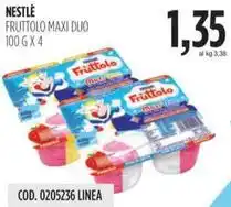 Carico Cash & Carry NESTLÈ FRUTTOLO MAXI DUO 100 G X 4 offerta