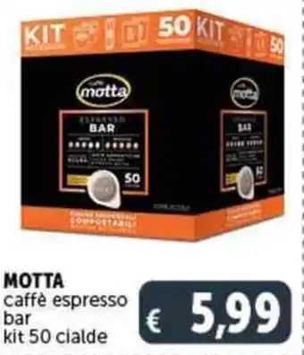 Deco Supermercati MOTTA caffè espresso bar kit 50 cialde offerta