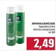 ARMONIA & BENESSERE bagnodoccia bio delicato, energizzante