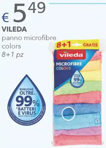 Acqua & Sapone VILEDA panno microfibre colors 8+1 pz offerta