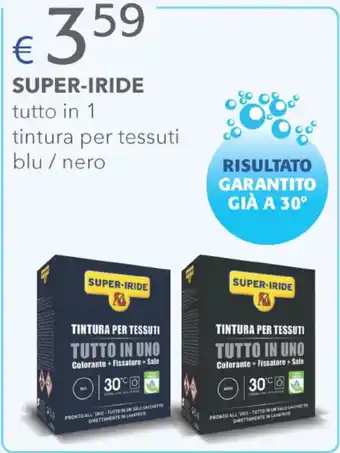 Acqua & Sapone SUPER-IRIDE tutto in 1 tintura per tessuti blu / nero offerta