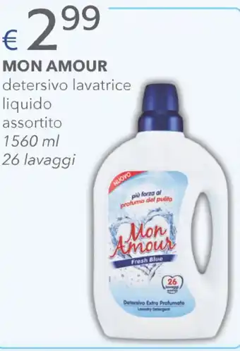 Acqua & Sapone MON AMOUR detersivo lavatrice liquido assortito 1560 ml offerta