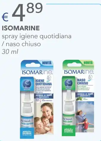 Acqua & Sapone ISOMARINE spray igiene quotidiana / naso chiuso 30 ml offerta