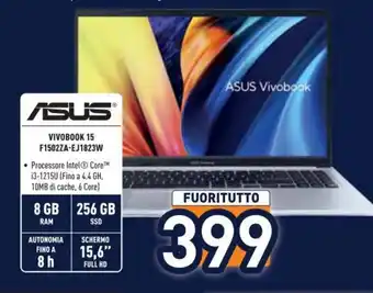 Unieuro Asus VIVOBOOK 15 F1502ZA-EJ1823W offerta