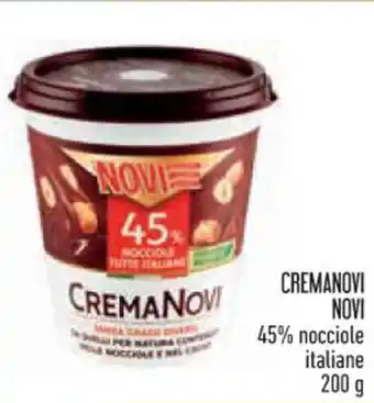 Conad CREMANOVI NOVI 45% nocciole italiane 200 g offerta
