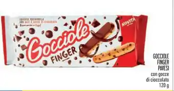 Conad GOCCIOLE FINGER PAVESI con gocce di cioccolato 120 g offerta