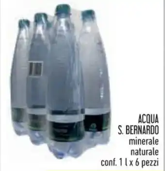 Conad ACQUA S. BERNARDO minerale minerale naturale conf. 1 l x 6 pezzi offerta