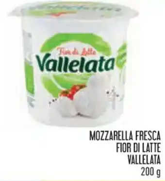 Conad MOZZARELLA FRESCA FIOR DI LATTE VALLELATA 200 g offerta