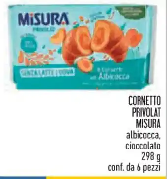 Conad CORNETTO PRIVOLAT MISURA albicocca, cioccolato 298 g offerta