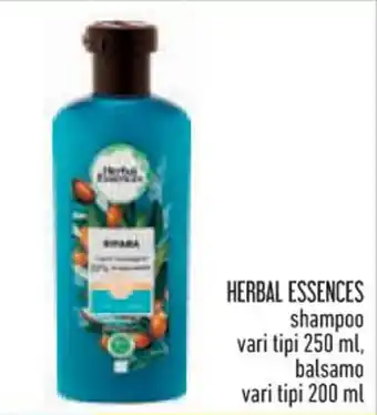 Conad HERBAL ESSENCES shampoo vari tipi 250ml , balsamo vari tipi 200 ml offerta
