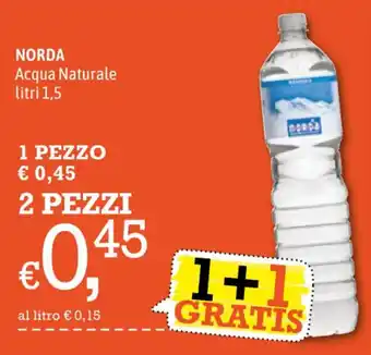 Famila NORDA Acqua Naturale litri 1,5 offerta