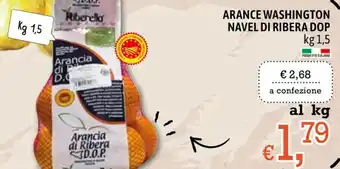 Famila ARANCE WASHINGTON NAVEL DI RIBERA DOP kg 1,5 offerta