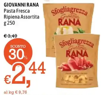 Famila GIOVANNI RANA Pasta Fresca Ripiena Assortita g 250 offerta