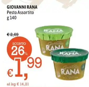 Famila GIOVANNI RANA Pesto Assortito g 140 offerta