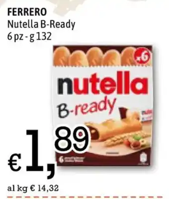 Famila FERRERO Nutella B-Ready 6 pz-g132 offerta
