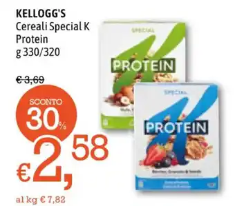 Famila KELLOGG'S Cereali Special K Protein g 330/320 offerta