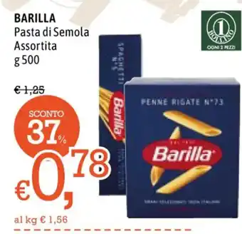 Famila BARILLA Pasta di Semola Assortita g 500 offerta