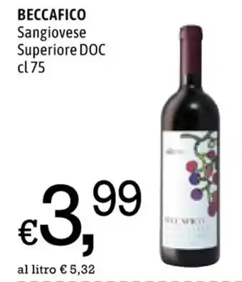 Famila BECCAFICO Sangiovese Superiore DOC cl 75 offerta