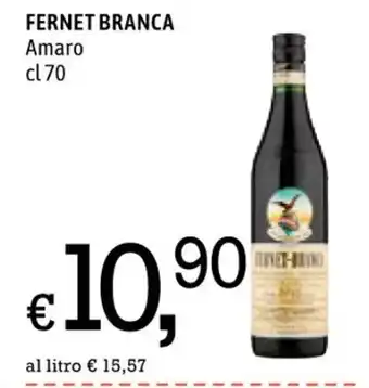 Famila FERNET BRANCA Amaro cl 70 offerta
