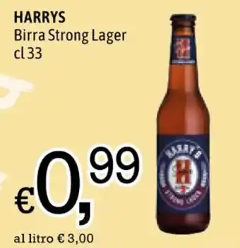 Famila HARRYS Birra Strong Lager cl 33 offerta