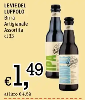 Famila LE VIE DEL LUPPOLO Birra Artigianale Assortita cl 33 offerta
