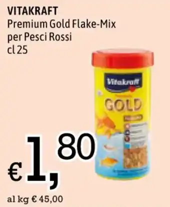 Famila VITAKRAFT Premium Gold Flake-Mix per Pesci Rossi cl 25 offerta
