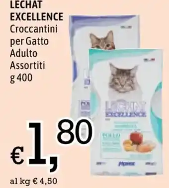 Famila LECHAT EXCELLENCE Croccantini per Gatto Adulto Assortiti g 400 offerta