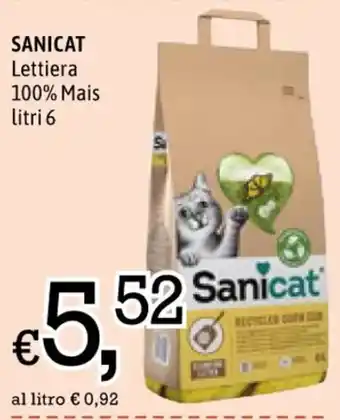 Famila SANICAT Lettiera 100% Mais litri 6 offerta
