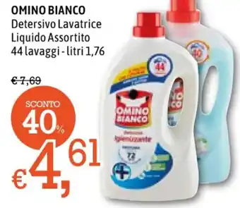 Famila OMINO BIANCO Detersivo Lavatrice Liquido Assortito 44 lavaggi-litri 1,76 offerta