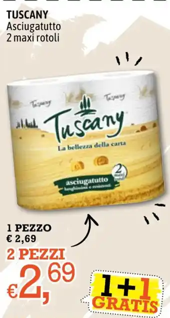Famila TUSCANY Asciugatutto 2 maxi rotoli offerta