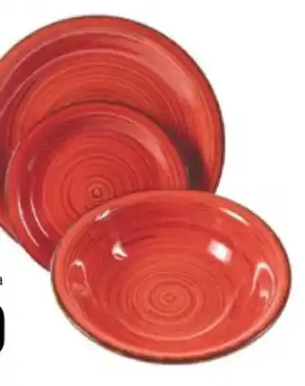Famila SERVIZIO 12 PIATTI DUBAI ROSSO 4 fondi, 4 piani, 4 frutta offerta