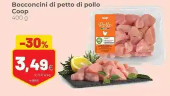 Coop Bocconcini di petto di pollo Coop 400 g offerta