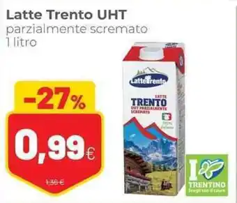 Coop Latte Trento UHT parzialmente scremato 1 litro offerta