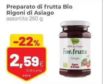Coop Preparato di frutta Bio Rigoni di Asiago assortito 250 g offerta