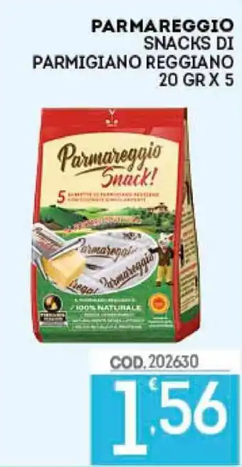 Eurocash Parmareggio Snacks di Parmigiano Reggiano 20gr x 5 offerta