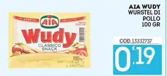 Eurocash Aia Wudy Wurstel di Pollo 100gr offerta