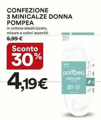 Coop Pompea Confezione 3 Minicalze Donna offerta