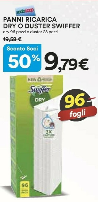 Coop Swiffer Panni Ricarica Dry O Duster offerta