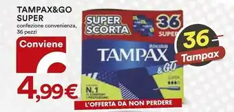 Coop Tampax & Go Super offerta