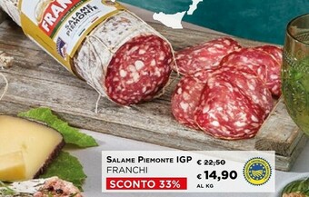 Iper La Grande Franchi Salame Piemonte Igp offerta