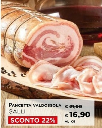 Iper La Grande Galli Pancetta Valdossola offerta