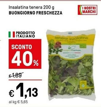 Buongiorno freschezza Insalatina Tenera