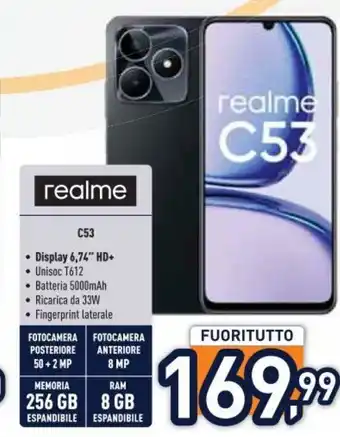 Unieuro realme C53 offerta