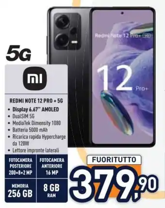 Unieuro REDMI NOTE 12 PRO +5G offerta