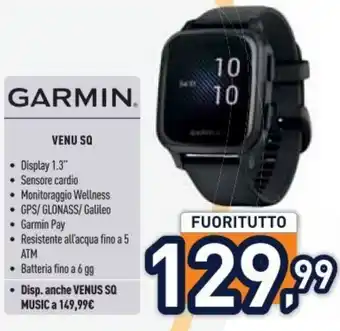 Unieuro GARMIN. VENU SQ offerta
