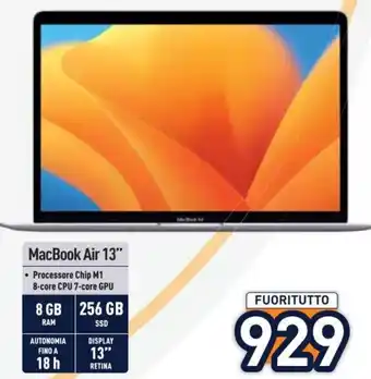 Unieuro MacBook Air 13" offerta