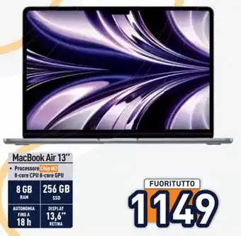 Unieuro MacBook Air 13" offerta