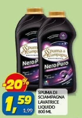 Risparmio Casa Spuma di Sciampagna Detersivo lavatrice offerta