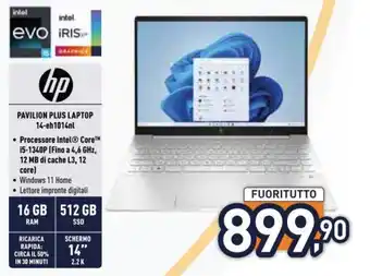 Unieuro hp PAVILION PLUS LAPTOP 14-eh1014nl offerta
