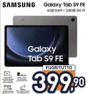 Unieuro Galaxy Tab S9 FE offerta